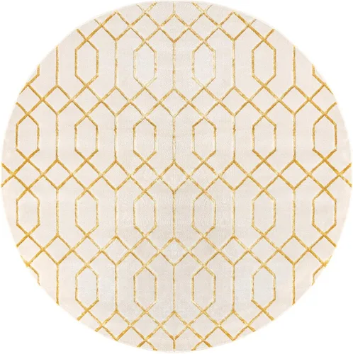 Miniatura 45 de Marilyn Monroe Glam Collection - Alfombra de área con diseño enrejado (2 x 3 pies, rectangular, azul marino y dorado)