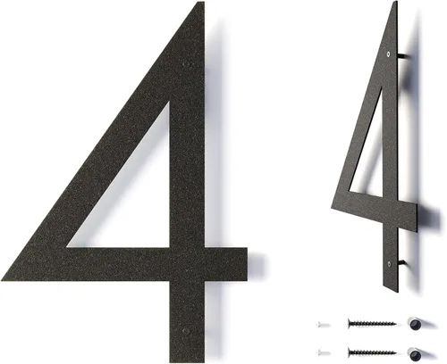 Miniatura 14 de Números de casa flotantes modernos de 12 pulgadas para exteriores Números de casa de metal grandes para exteriores Números de dirección de casa