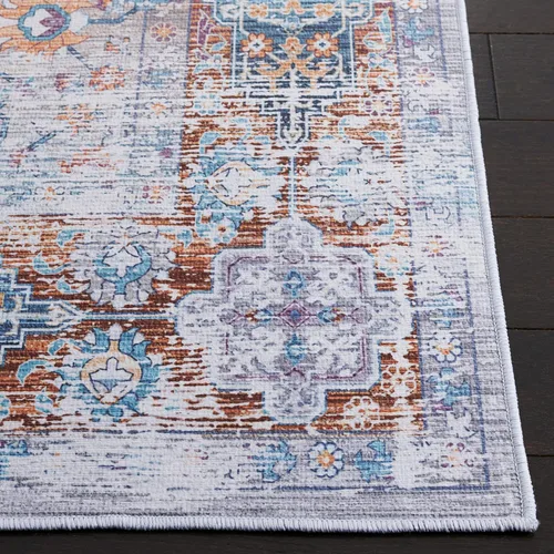 Miniatura 4 de SAFAVIEH Tucson Collection - Alfombra lavable de 2 pies 6 x 8 pies, color beige y resistente al óxido, antideslizante, ideal para zonas de alto