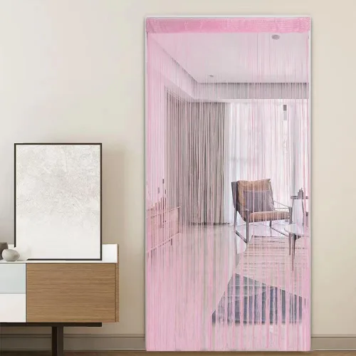 Miniatura 4 de ave split Paquete de 2 cortinas para puertas de puerta de 39.4 x 78.7 in, panel de pared con flecos para ventana, separador de persianas para Azul
