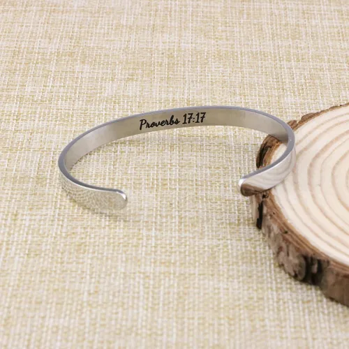 Miniatura 11 de JoycuFF - Pulseras inspiradoras para mujer, con mensaje grabado, regalo de navidad o cumpleaños