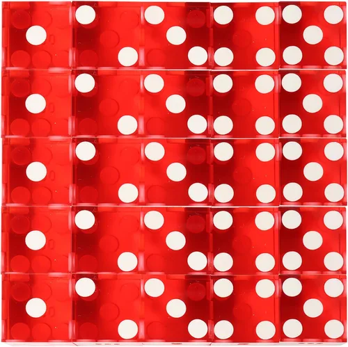 Miniatura 11 de GSE Games & Sports Expert Juego de dados de casino de grado AAA de 0.748 in estilo Pro Vegas, juego de 5 dados con bordes afilados y números