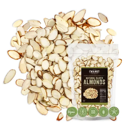 Miniatura 7 de Almendras tostadas secas sin sal, 48 onzas (3 libras) Probadas por lotes sin gluten y maní, sin aceite, enteras, sin PPO, sin OMG, sin herbicidas