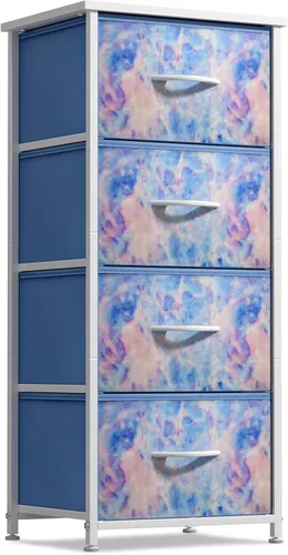 Miniatura 22 de Sorbus Cómoda de tela para dormitorio de niños, cómoda de 5 cajones, torre de almacenamiento alta, organizador de ropa, para armario, sala