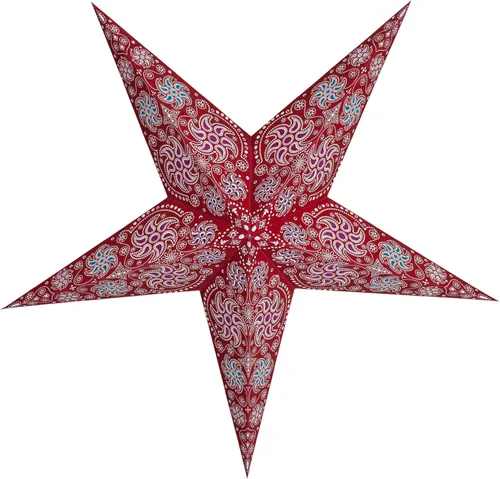Miniatura 13 de GalaxyArts - Naxatra (blanco mediano 7 puntas) - Linterna de estrella de papel