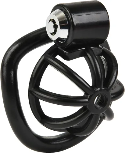 Dispositivo de Castidad Masculino - Jaula Ajustable de ABS con Anillos de Seguridad para Pene, Dispositivo de Castidad Masculino Ligero para BDSM,
