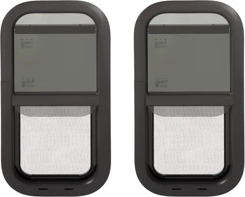 Miniatura 14 de HECASA Ventana Vertical para RV de 12" de Ancho x 22" de Alto, Ventanas de Repuesto para Remolque de Carga para Caravana Remolque de Viaje Furgoneta