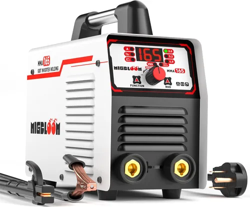 Soldador de palo 165A 110V/220V Máquina de soldadura de arco portátil IGBT inversor pequeño mini soldador con arranque en caliente, fuerza de ARC,