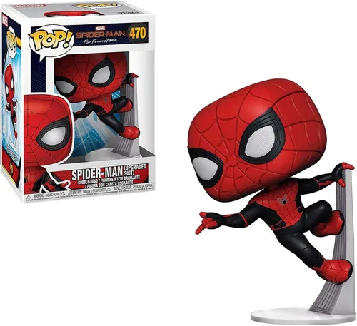 Miniatura 4 de Funko Pop! Marvel: Spider-Man Far from Home - Traje mejorado de Spider-Man, multicolor, estándar