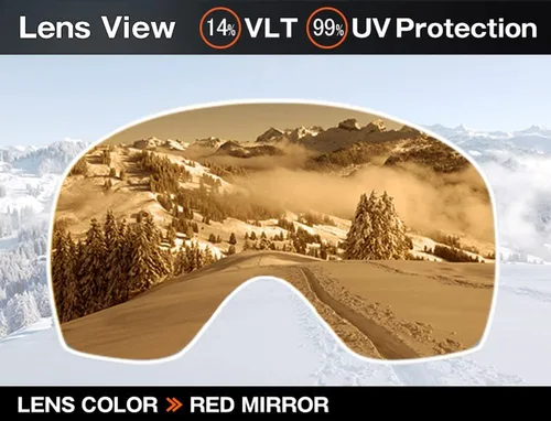 Miniatura 2 de ZERO TECH BASE Lente de repuesto compatible con gafas Oakley Snow Goggles intercambiables lente espejo CROWBAR