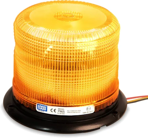Miniatura 2 de ECCO 7965A Faro de luz LED: Pulse II, perfil bajo, 12-24V CC, 11 patrones de destellos, ámbar