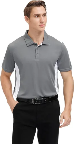 Miniatura 4 de Corna Camisas de golf para hombre que absorben la humedad, secado rápido, manga corta, informal, polo para hombre