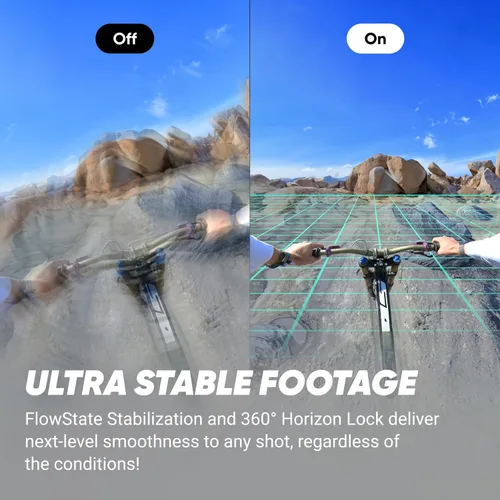 Miniatura 5 de Insta360 X4 Paquete de Resistencia - Cámara de acción impermeable 360 de 8K, video de gran angular de 4K, palo invisible para selfies, protectores
