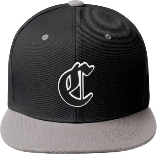Miniatura 1419 de Daxton Gorra clásica con visera de billete plano con letras del alfabeto inglés antiguo de la A a la Z