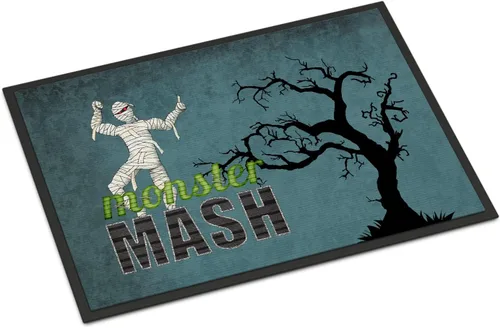 Miniatura 8 de Caroline's Treasures SB3008MAT - Felpudo de Halloween con texto en inglés "Welcome to Spooksville", 18 x 27 pulgadas, para interiores y exteriores