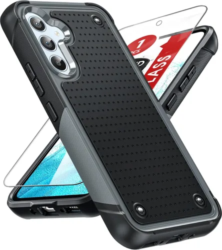 Miniatura 32 de LeYi Funda para Galaxy S21 FE-5G: Funda Samsung S21 FE con protector de pantalla, doble capa protectora de policarbonato duro y TPU suave Android