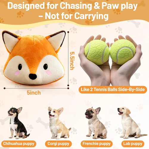 Miniatura 4 de Juguete automático para cachorros para aliviar la ansiedad y el aburrimiento, movimiento automático, rebote y vibración con sonido para estimulación