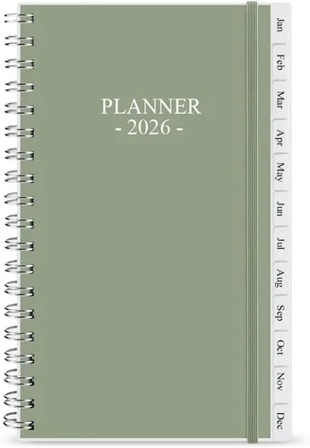 Miniatura 10 de Planificador de bolsillo/Calendario 2026 - enero de 2026 a diciembre de 2026, A6 Organizador semanal y mensual, cuaderno y diario para rastrear