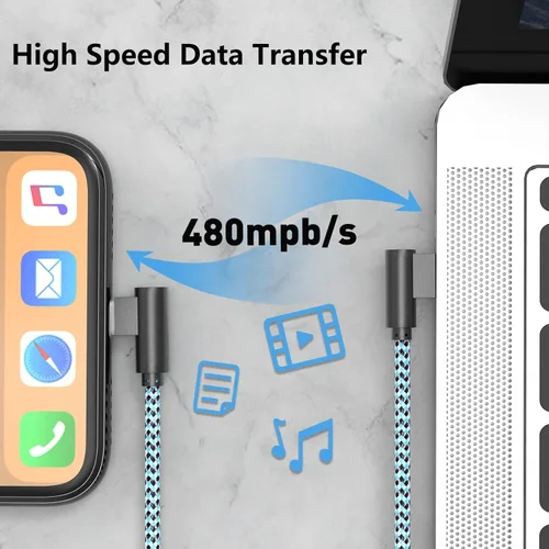 Miniatura 5 de Cable de carga para iPhone, cable Lightning de 6 pies, 3 unidades, cable de carga largo para iPhone 11, cargador para iPhone 6 pies
