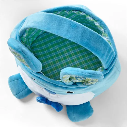 Miniatura 9 de Let's Make Memories - Canasta de Pascua personalizada con amigos peludos, canasta para niños, diseño de conejito de Pascua azul, solo incluye