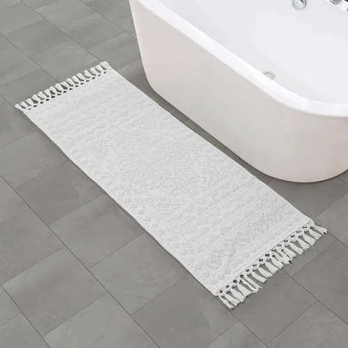 Miniatura 53 de French Connection Nellore Alfombras de Baño, Tapetes de Baño Tejidos y con Cuentas, Tapetes de Baño Duraderos y Gruesos para Baño y Alfombras