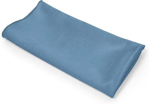 Miniatura 9 de Ultimate Textile -1 docena - Reversible Shantung Satin - Majestic - Servilletas de tela Majestic de 17 x 17 pulgadas color azul pizarra