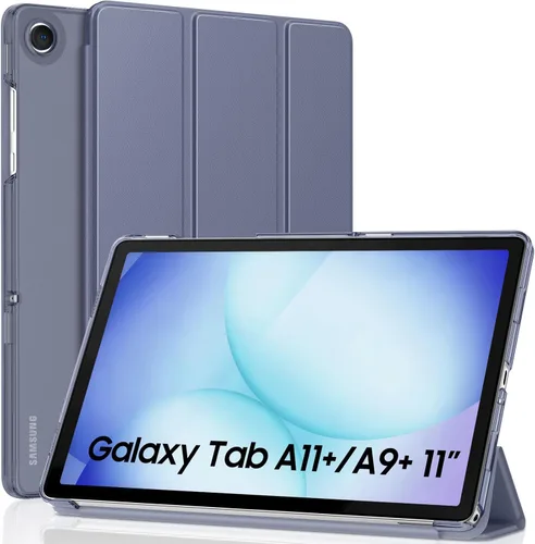 Miniatura 39 de MoKo Funda para Galaxy Tab A9+/A9 Plus de 11 pulgadas 2023, Funda Protectora Inteligente Delgada con Soporte y Carcasa Trasera Translúcida de PC