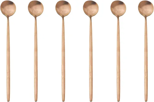 Miniatura 4 de JASHII Tenedores de frutas para aperitivos, tenedores de postre, tenedores de ensalada, hermosos tenedores de acero inoxidable para fiestas, Tenedor