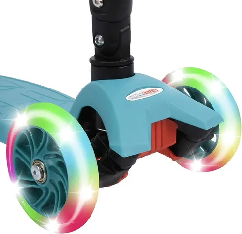 Miniatura 3 de ChromeWheels Patinetes Plegables para Niños, Patinete Deluxe con 4 Alturas Ajustables, Límite de Peso 132 libras, 3 Ruedas, Inclínate para Dirigir