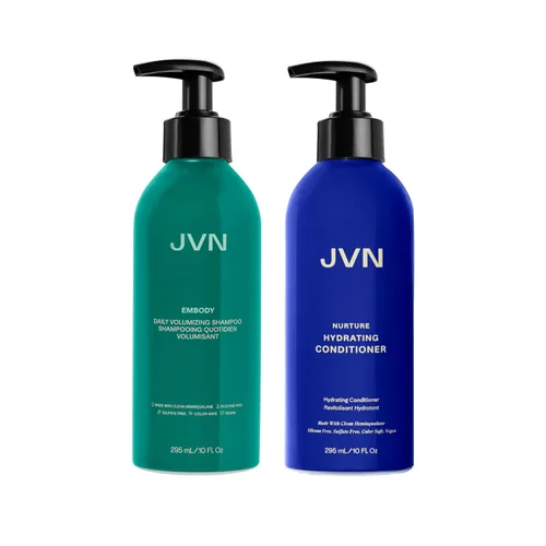 JVN Embody - Champú voluminizador y acondicionador hidratante nutritivo, 20 onzas líquidas, aumenta el cuerpo y la plenitud, acondicionador