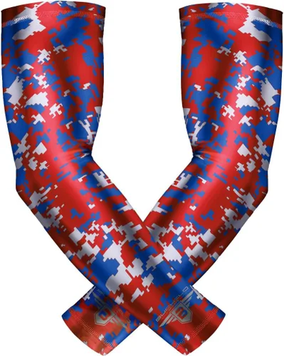 Miniatura 43 de Bucwild Sports Baseball Arm Sleeve - Youth & Adult 1 Pair - Football Basketball Cycling Tennis Bandera de EE.UU