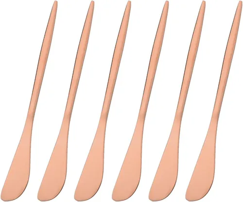 Miniatura 8 de Cuchillo esparcidor de 6 piezas, cuchillos esparcidores de queso de acero inoxidable para cocina, cuchillo de postre para aperitivo, mantequilla