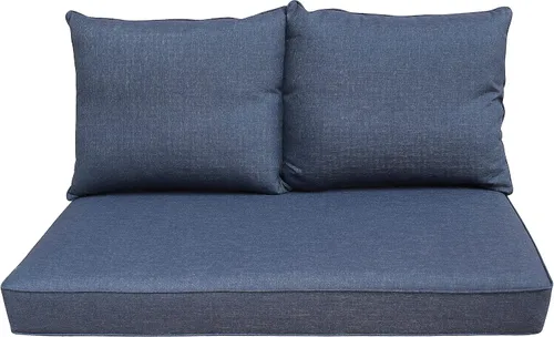 Miniatura 10 de Cojines para muebles de patio, cómodos cojines de asiento profundo, para asiento de dos plazas, para interiores y exteriores, color negro
