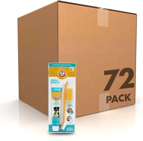 Miniatura 8 de Arm & Hammer Kit de aliento fresco para perros para mascotas Contiene pasta de dientes, cepillo de dientes y cepillo de dedos Reduce la placa