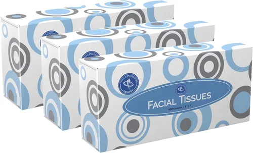Miniatura 7 de HAO Pañuelos faciales [hogar y negocios] Caja de 100 unidades de papel de seda estándar de 2 capas