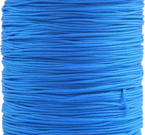 Miniatura 112 de KONMAY 1 rollo de cuerda de nailon para hacer pulseras de 150 yardas, trenzado de nailon Shamballa Macramé/cordón de cuentas de 0.4mm, cordón