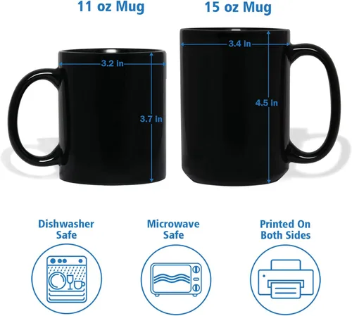Miniatura 7 de Taza de café con texto en inglés "This Daddy Belongs To Coffee Cup", regalo para el día del padre, Navidad, taza de café negra personalizada