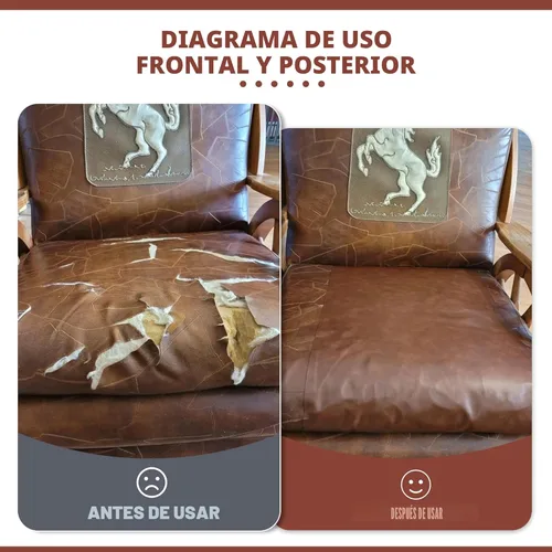 Miniatura 7 de Besezx Kit de Cinta de Parche de Reparación de Cuero, Reparación de Cuero Autoadhesiva para Muebles, Sillón, Sofá, Asientos de Automóvil, Silla