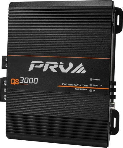 PRV Audio QS3000 Amplificador de audio para automóvil de 1 ohmio y 3000 vatios Amplificador de audio para automóvil de rango completo HD Monoblock