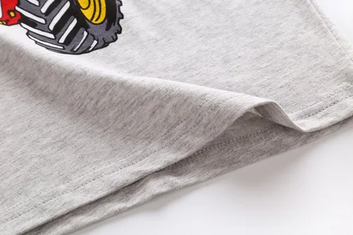 Miniatura 4 de RKOIAN Conjunto de pijama de manga corta para niños pequeños, 100% algodón, ropa de dormir para niños pequeños