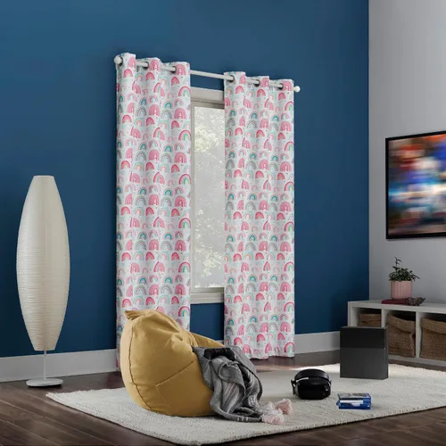 Miniatura 6 de Sun Zero Panel de cortina opaca total con ojales, 40 x 63 pulgadas, multicolor