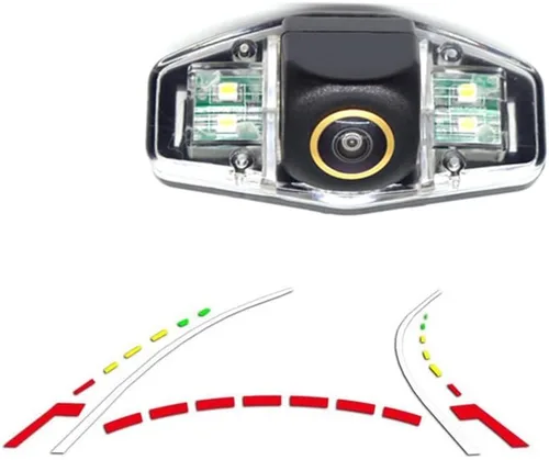 Miniatura 9 de Vlicevrn HD Fisheye - Cámara de visión trasera para vehículo, línea de estacionamiento fija, visión nocturna, cámara de estacionamiento de respaldo
