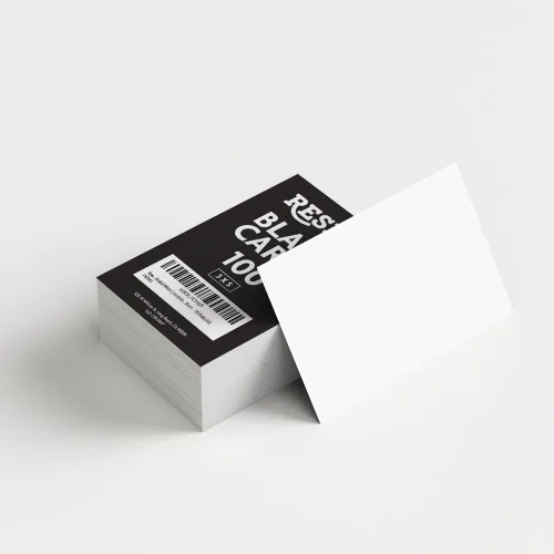 Reskid Paquete de 100 tarjetas de índice gruesas de peso pesado de 3x5 pulgadas en cartulina de 110 libras - Perfectas para tomar notas, estudiar y