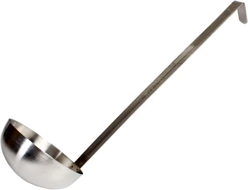Miniatura 13 de TrueCraftware - Cucharón de 2 onzas con mango largo con gancho de acero inoxidable - Cucharón de cocina Los mejores accesorios de cocina