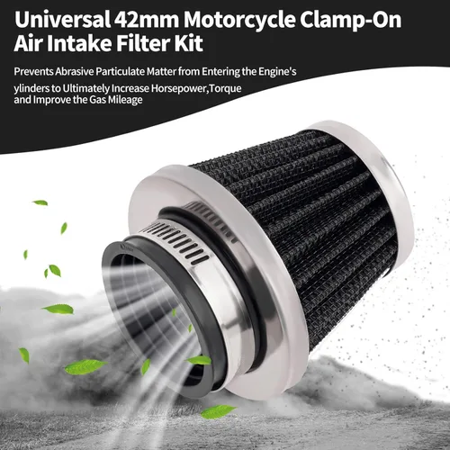 Miniatura 6 de AHL Filtro de aire negro de 1.654 in de alto rendimiento de almacén / 150 cc-250 cc para motocicleta, scooter, ATV Dirt Bike (1 unidad)