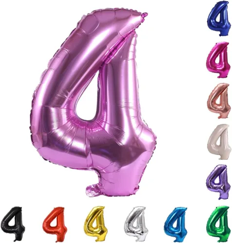 Miniatura 103 de YPSelected Globo grande de 32 pulgadas de helio con números 0-9 de papel de aluminio azul para cumpleaños, bodas y fiestas (Azul, 3)