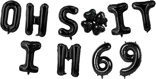 Miniatura 54 de Globos de látex de 16 pulgadas con texto en inglés "Oh I'm 14" Black Hallo Fourteen Cheers to 14 Years Old Theme Decor for Man Woman Happy 14th