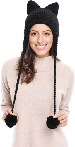 Miniatura 3 de Bellady Gorro de punto con diseño de orejas de gato