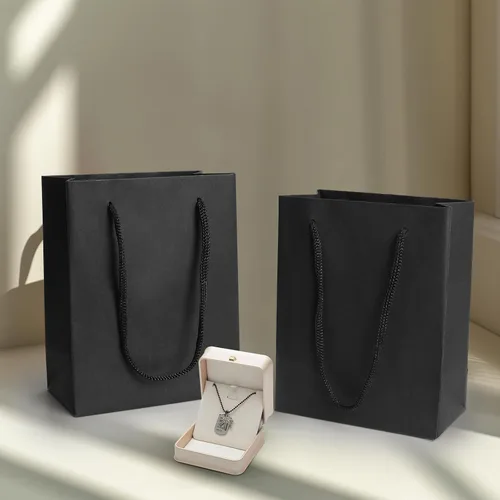 Miniatura 3 de batifine Bolsas de regalo pequeñas, pequeñas bolsas de joyería con asas, pequeñas bolsas de papel a granel para recuerdos de fiesta, regalos