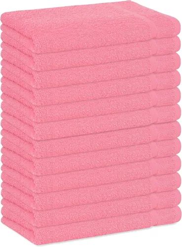 Miniatura 33 de Toallas de baño básicas medianas de 24 x 48 pulgadas, paquete de 6, color beige, suaves y absorbentes, toallas de algodón multiusos para baño, spa